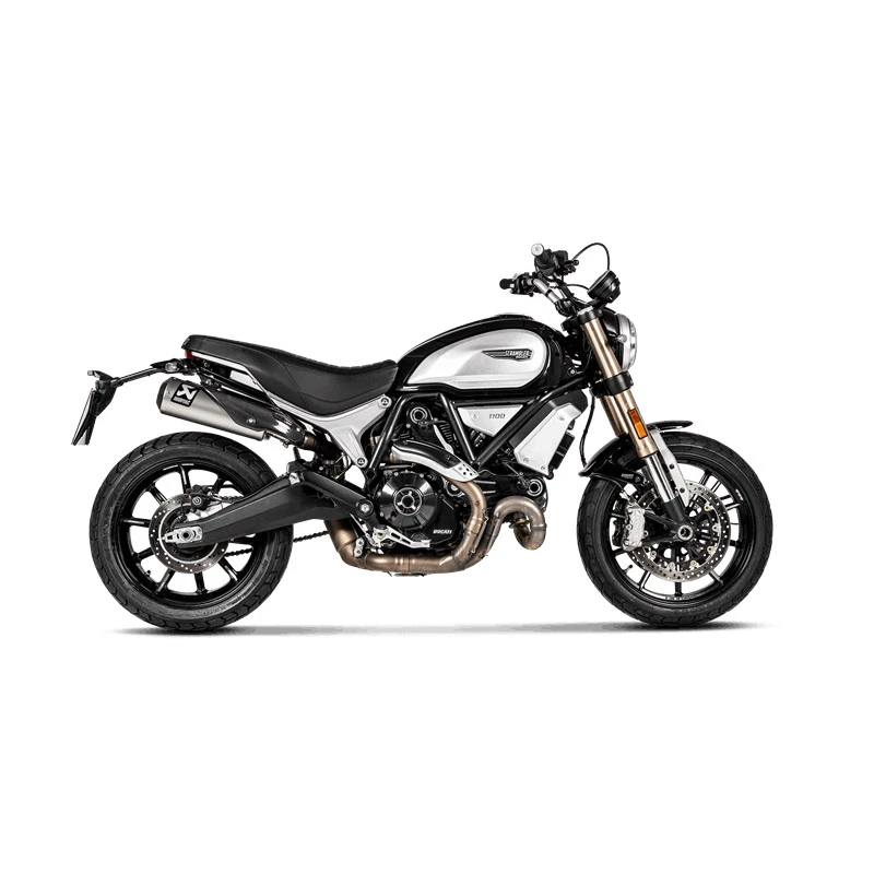 Terminali Akrapovic Slip On Titanio Ce Ducati Scrambler 1100 4 Terminali Akrapovic Slip On Titanio Ce Ducati Scrambler 1100 - immagine 2