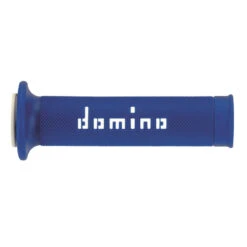 Coppia Manopole Domino A01041c Blu Bianco
