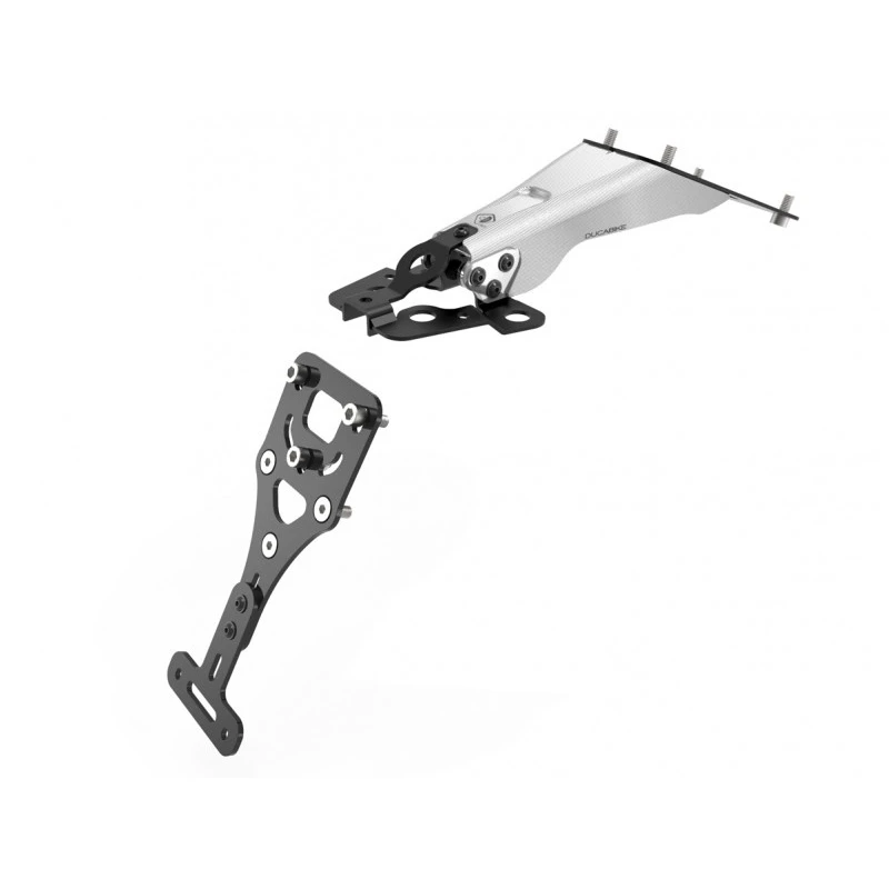 Portatarga Ducabike Prt15 Argento 3 Portatarga Ducabike Prt15 Argento