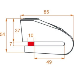Bloccadisco Kovix Kal10 Grigio -Vendite Givi kovix kal10 2