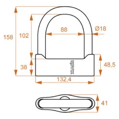 Lucchetti Kovix Ksu102 U-lock -Vendite Givi kovix ksu102 2