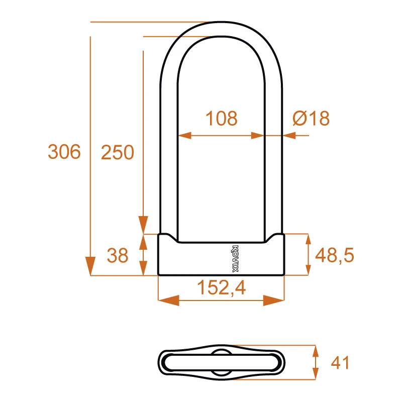 Lucchetti Kovix Ksu250 U-lock 4 Lucchetti Kovix Ksu250 U-lock - immagine 2