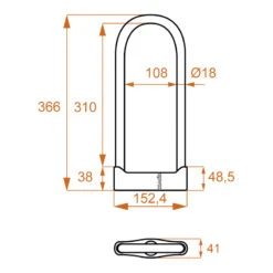 Lucchetti Kovix Ksu310s U-lock -Vendite Givi kovix ksu310s 2