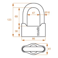 Lucchetti Kovix Ksu69 U-lock -Vendite Givi kovix ksu69 2