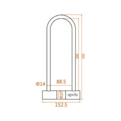 Sonori Kovix Ktl14-300 U-lock Allarmata Nero 5 Sonori Kovix Ktl14-300 U-lock Allarmata Nero -Vendite Givi kovix ktl14 300bk 2