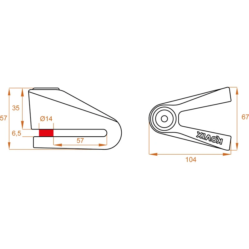 Bloccadisco Kovix Kvs2-ss Acciaio 4 Bloccadisco Kovix Kvs2-ss Acciaio - immagine 2