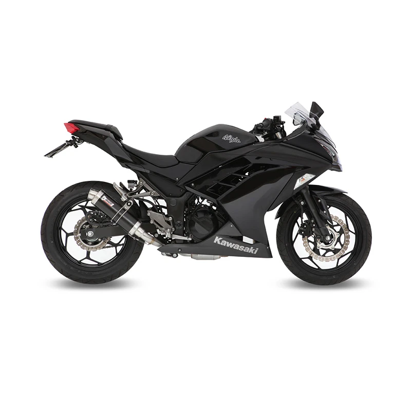 Scarichi Completi Kit Completo Mivv Gp Nero Inox Racing Ninja 300 4 Scarichi Completi Kit Completo Mivv Gp Nero Inox Racing Ninja 300 - immagine 2