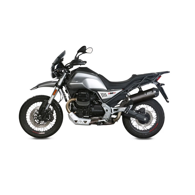 Terminali Mivv Oval Carbonio Euro 5 Slip On Moto Guzzi V85tt 4 Terminali Mivv Oval Carbonio Euro 5 Slip On Moto Guzzi V85tt - immagine 2