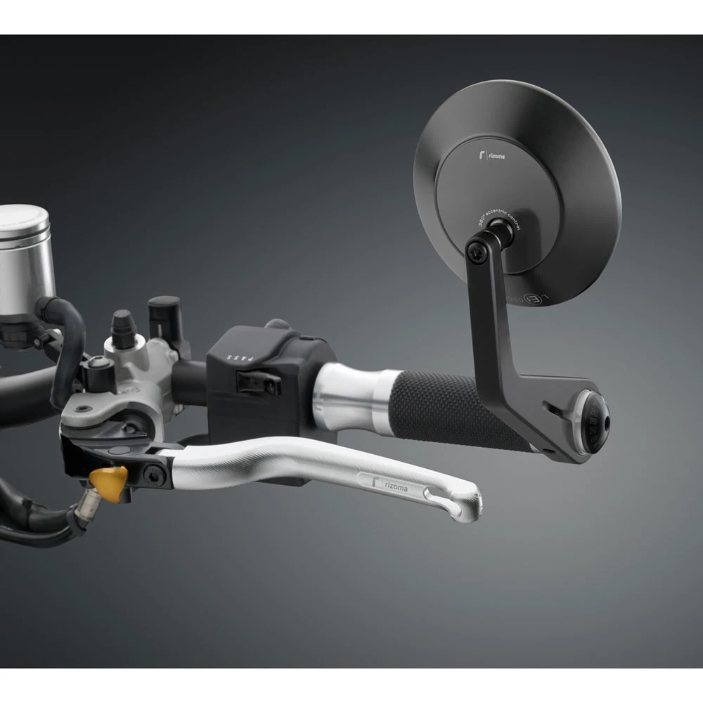 Rizoma Specchio Eccentrico Nero 4 Rizoma Specchio Eccentrico Nero - immagine 2