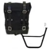 Valige Laterali Unit Garage Borsa Laterale Canvas + Telaio Triumph Scrambler/bonneville Sx Nero
