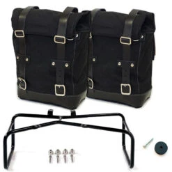 Valige Laterali Kit Valigie Unit Garage Canvas R Ninet Nero