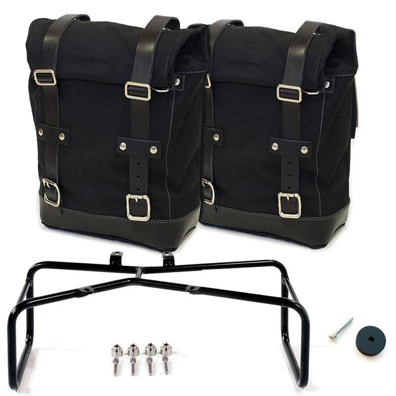 Valige Laterali Kit Valigie Unit Garage Canvas R Ninet Nero 3 Valige Laterali Kit Valigie Unit Garage Canvas R Ninet Nero