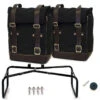 Valige Laterali Kit Valigie Unit Garage Canvas R Ninet Nero Marrone